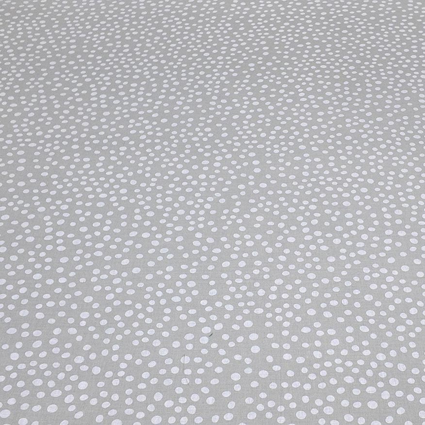 Shukrana Bedding – Light Grey White Dot Scatter Pure Cotton T200 Bedsheet