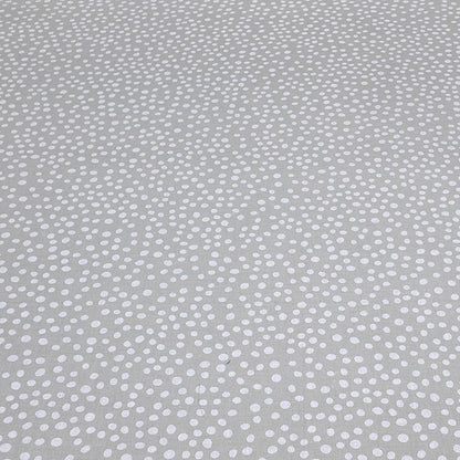 Shukrana Bedding – Light Grey White Dot Scatter Pure Cotton T200 Bedsheet