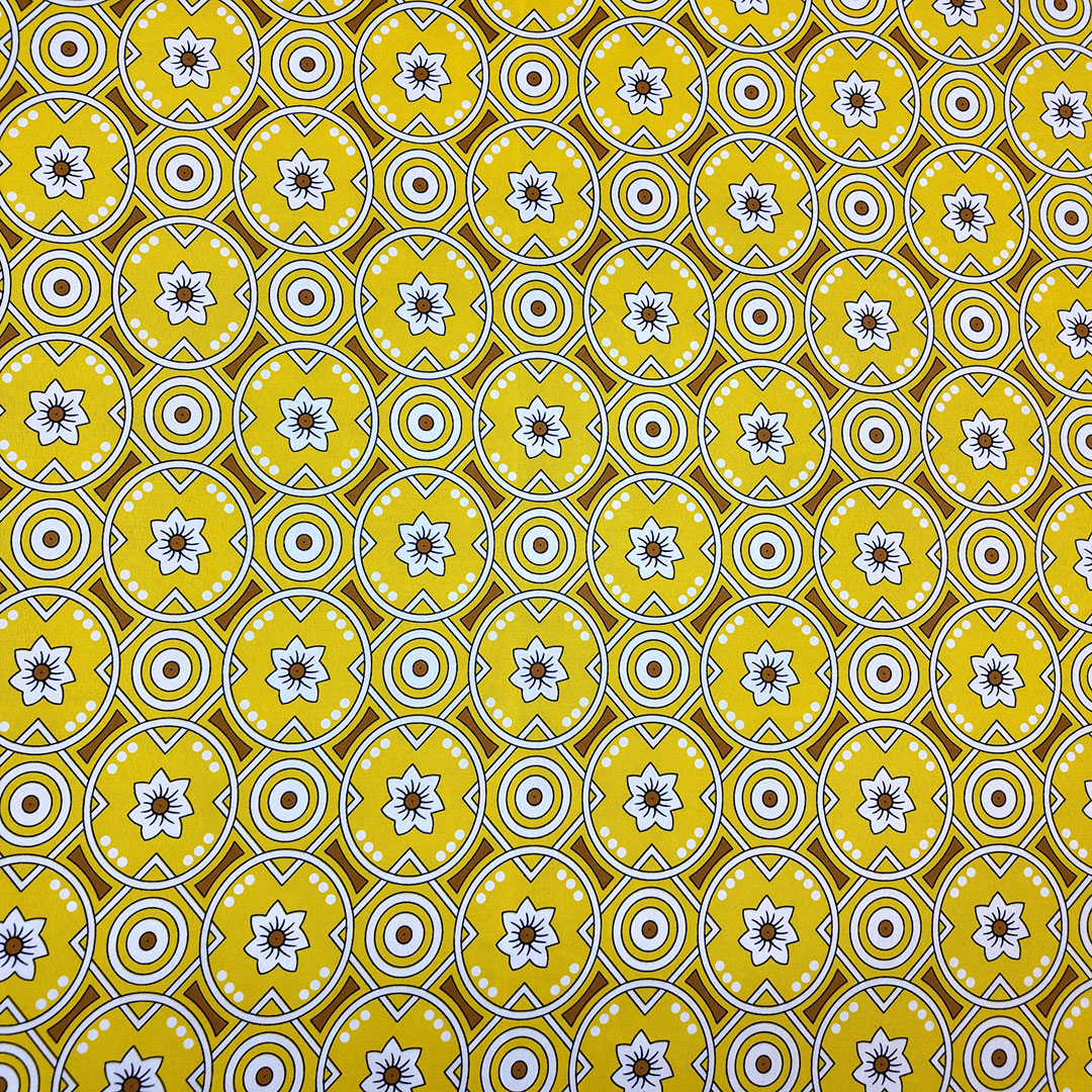 Shukrana Bedding – Yellow Green Circle Print Microfiber Bedsheet