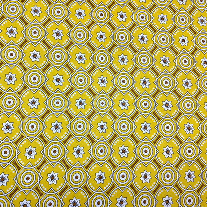 Shukrana Bedding – Yellow Green Circle Print Microfiber Bedsheet