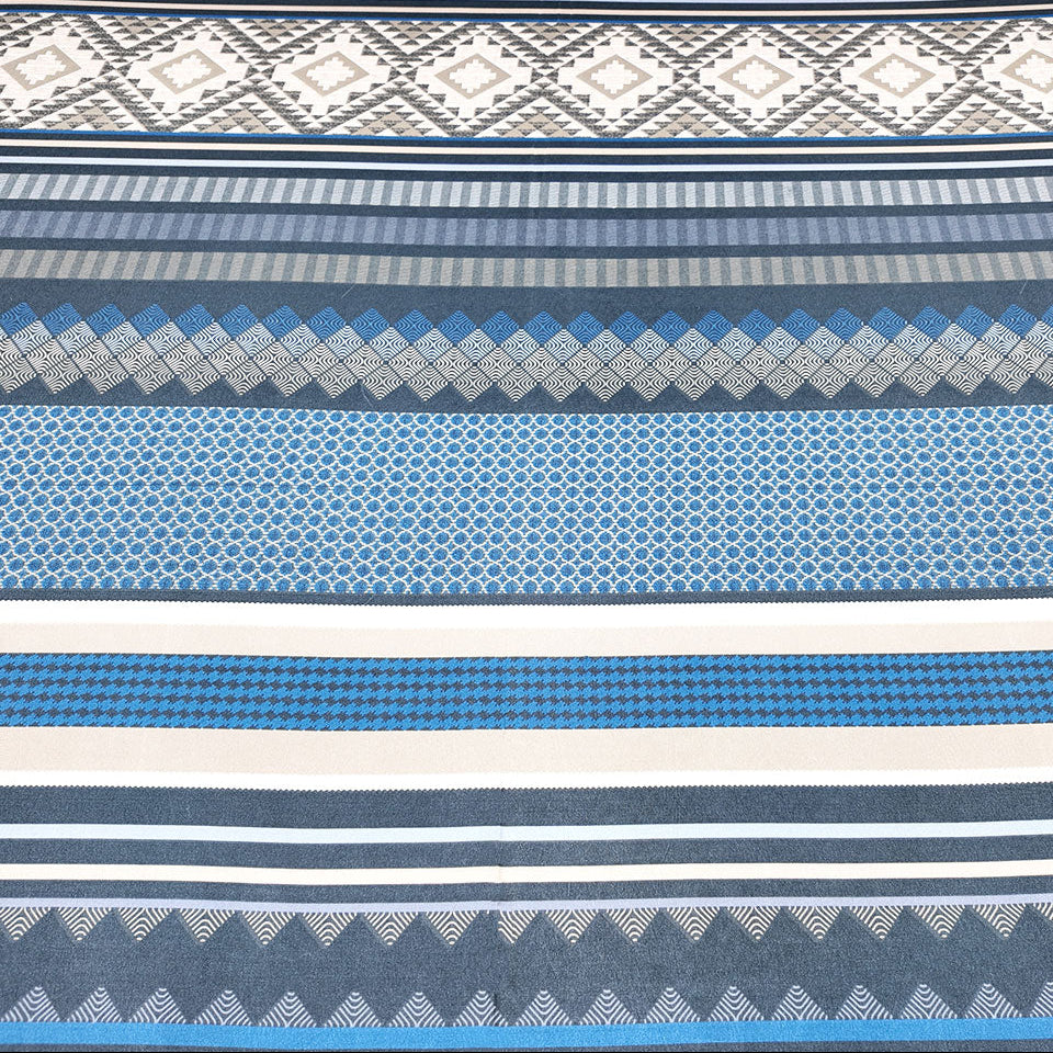 Shukrana Bedding – Blue Grey Stripe Microfiber Bedsheet