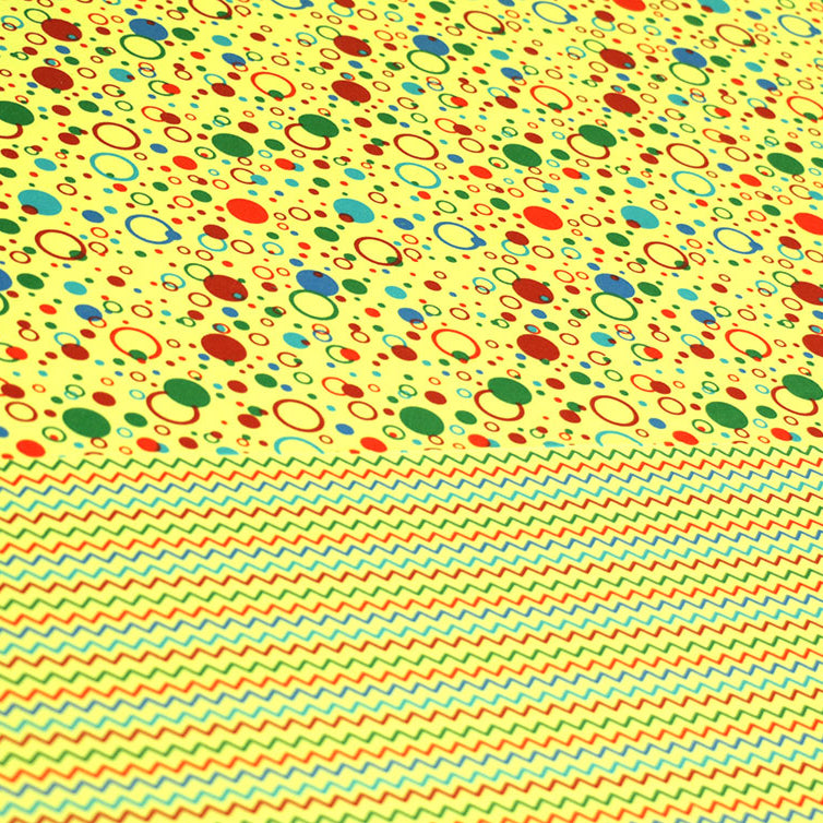 Shukrana Bedding – Green Yellow Flower Dot Micro Suiting Bedsheet