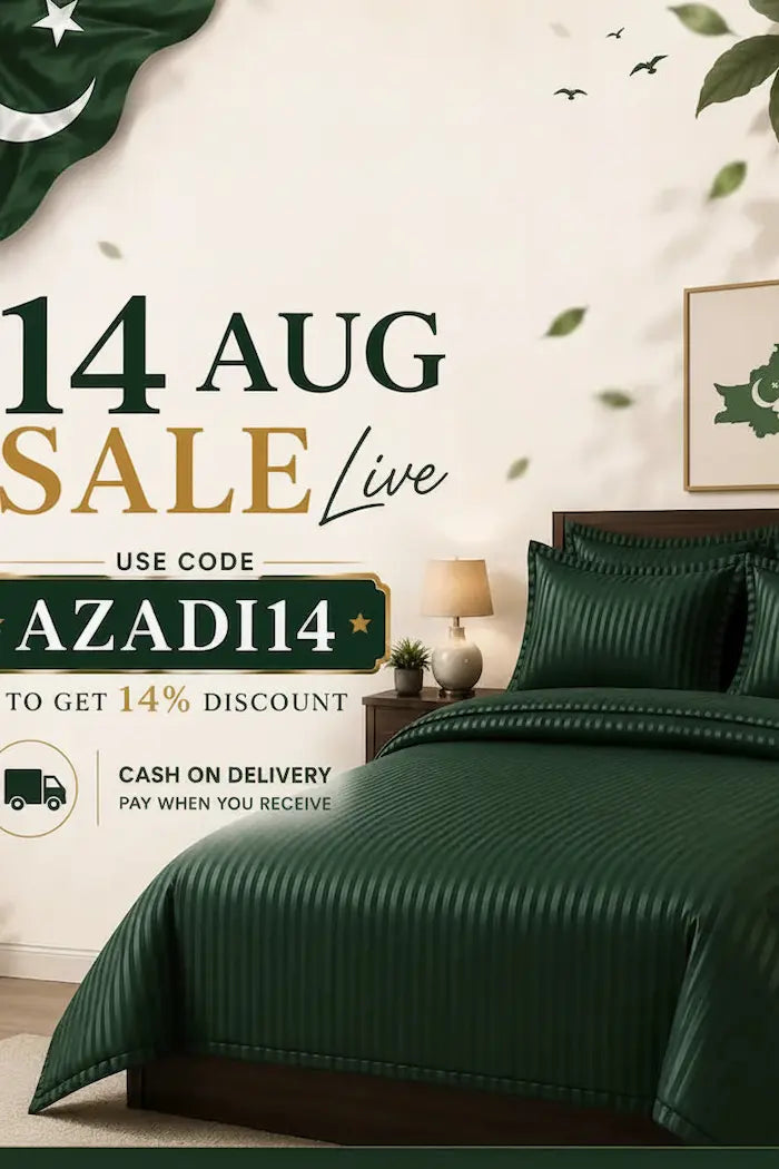 Premium King Size Bedsheets Pakistan – Shukrana Bedding
